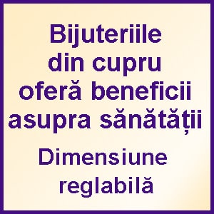 Brățară din cupru cu magneti
