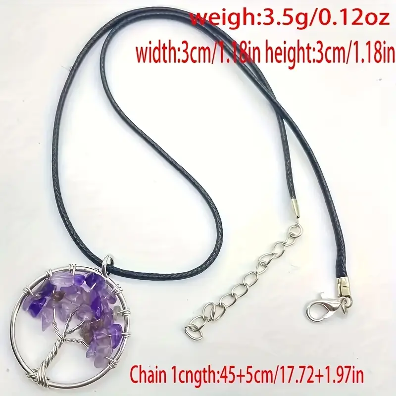 Pandantiv ametist copacul vietii